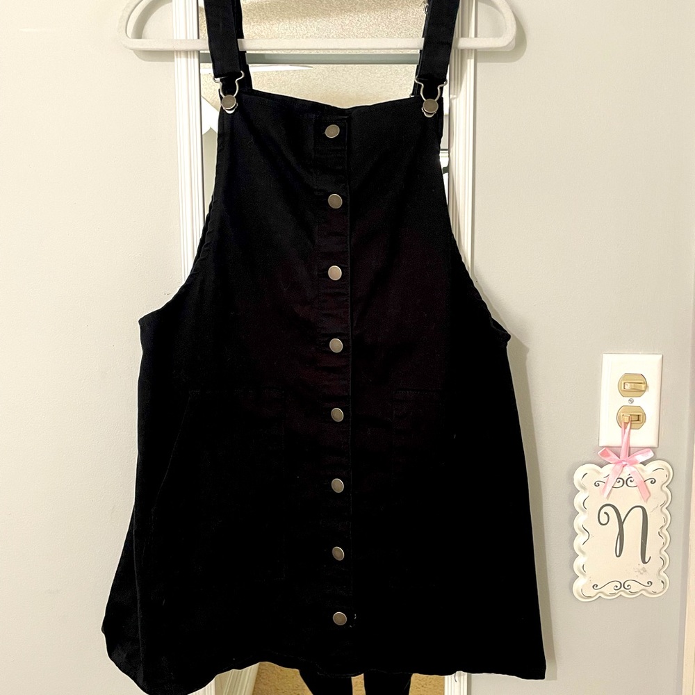 Black Overall Dress